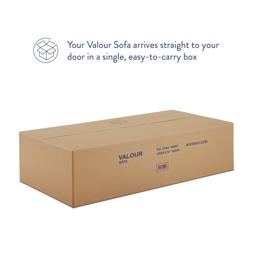 Valour Performance Velvet Sofa in Navy by Modway - Image 2