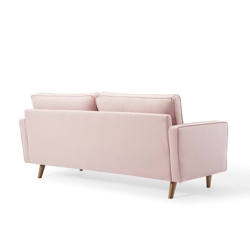 Valour Performance Velvet Sofa in Pink by Modway - Image 5