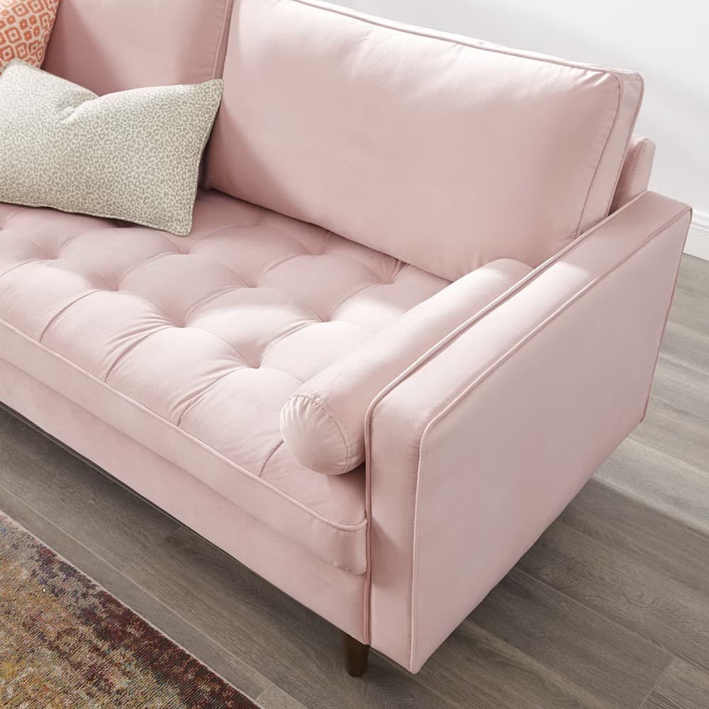 Valour Performance Velvet Sofa in Pink by Modway - Image 10