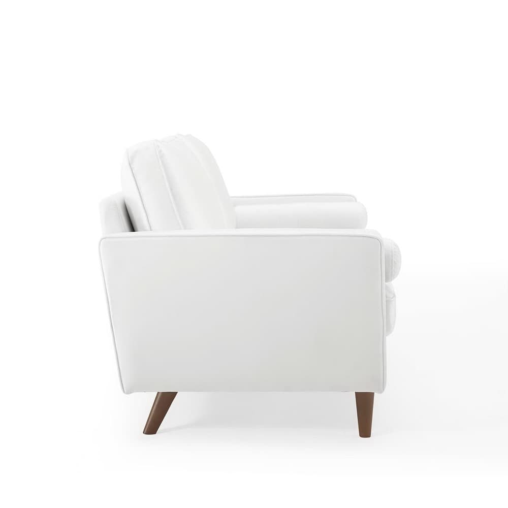 Valour Performance Velvet Sofa in White by Modway - Image 4