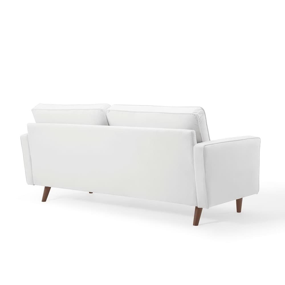 Valour Performance Velvet Sofa in White by Modway - Image 5