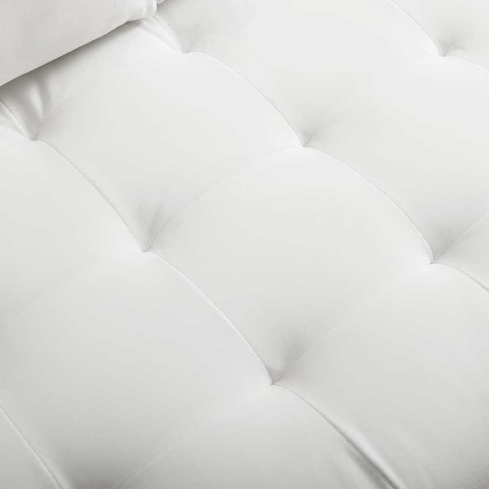 Valour Performance Velvet Sofa in White by Modway - Image 7
