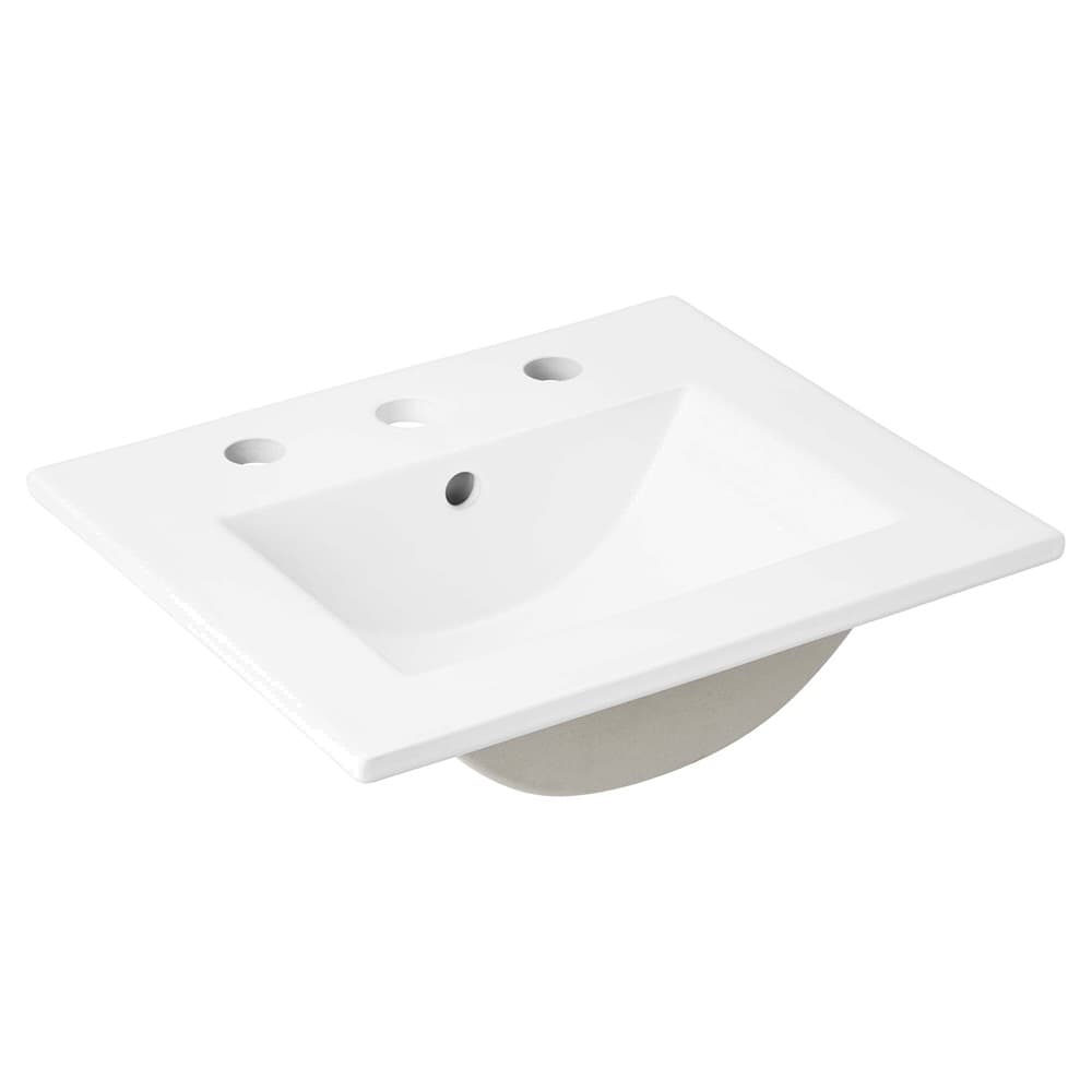 Steamforge 18" Bathroom Vanity in White black by Modway - Image 5