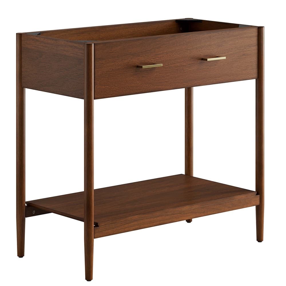 Zaire 36" Bathroom Vanity Cabinet (Sink Basin Not Included) in Walnut by Modway