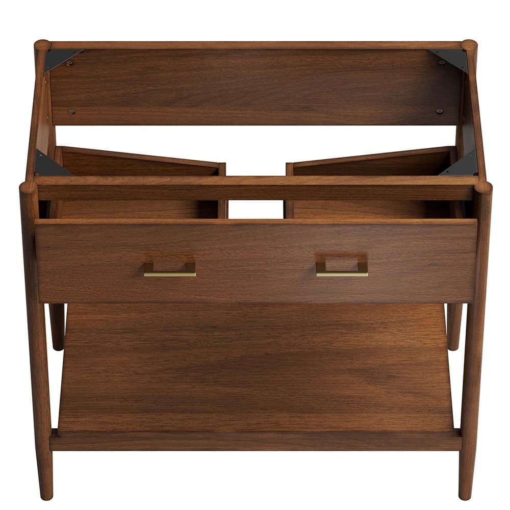 Zaire 36" Bathroom Vanity Cabinet (Sink Basin Not Included) in Walnut by Modway - Image 7