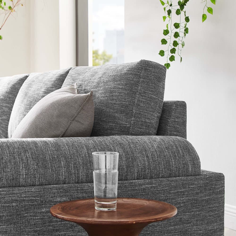Oasis Upholstered Fabric Sofa in Gray by Modway - Image 9