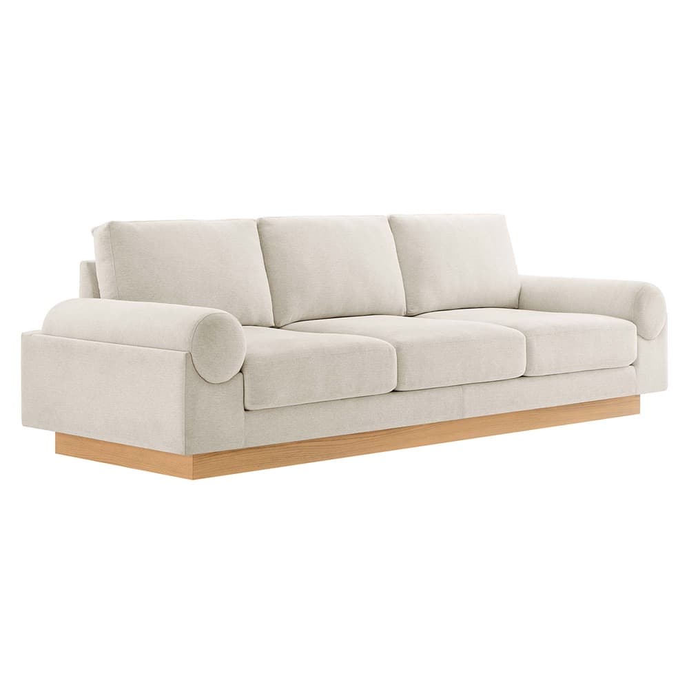Oasis Upholstered Fabric Sofa in Ivory by Modway