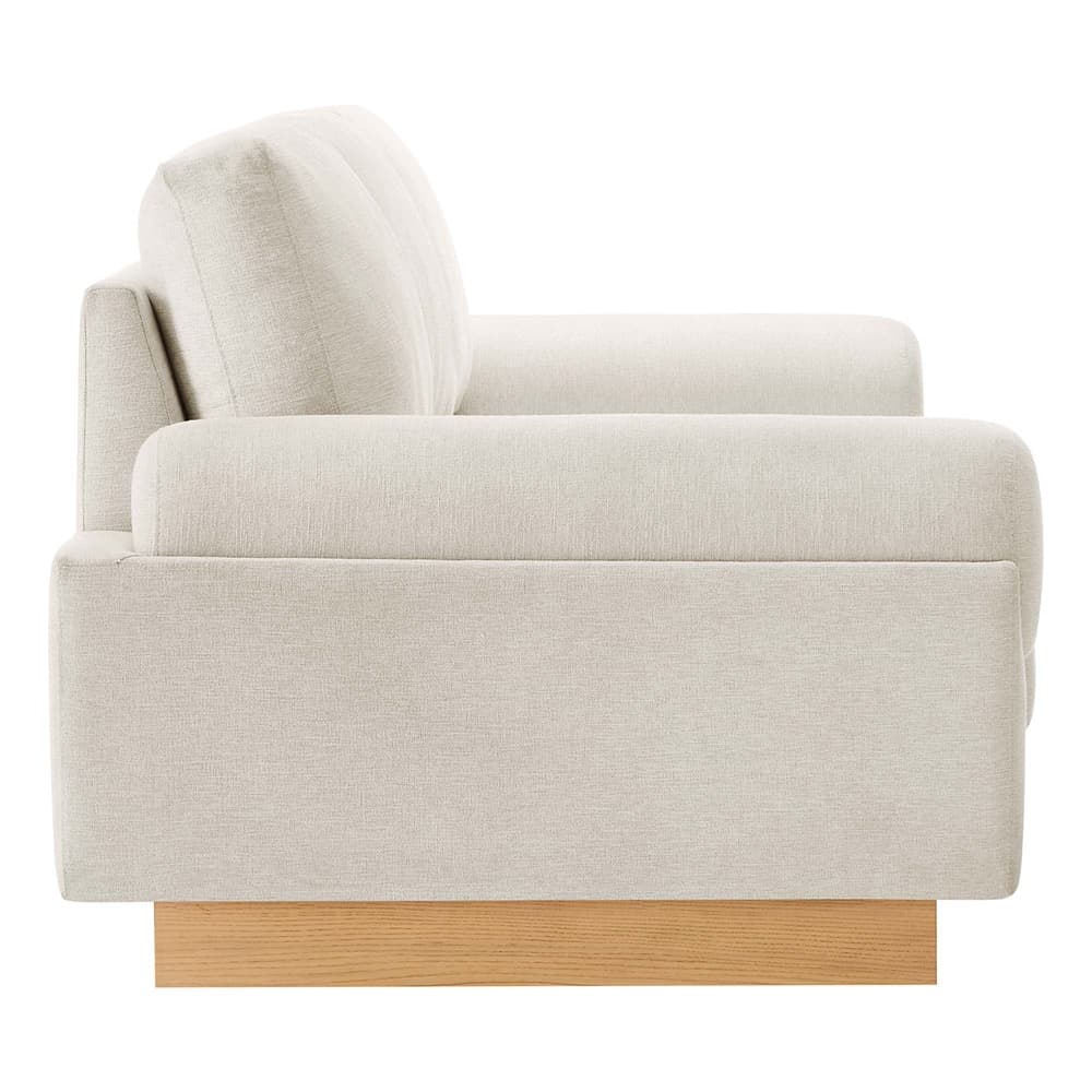 Oasis Upholstered Fabric Sofa in Ivory by Modway - Image 4