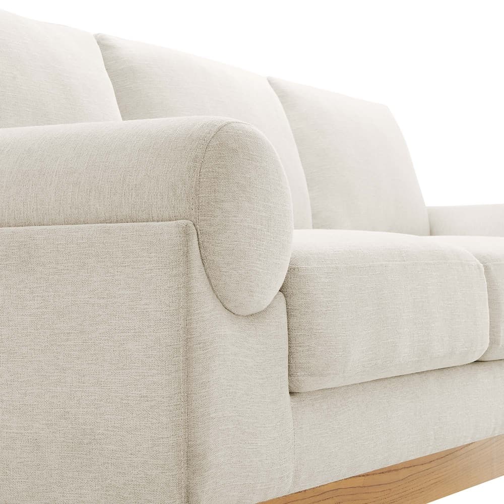 Oasis Upholstered Fabric Sofa in Ivory by Modway - Image 7