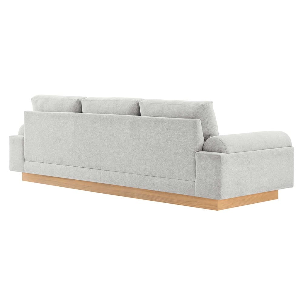 Oasis Upholstered Fabric Sofa in Light Gray by Modway - Image 5