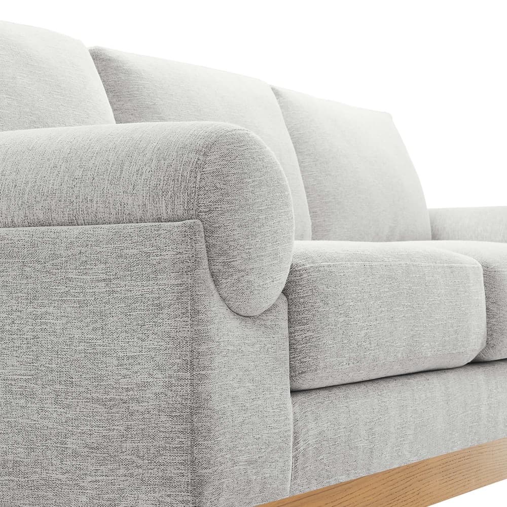 Oasis Upholstered Fabric Sofa in Light Gray by Modway - Image 7