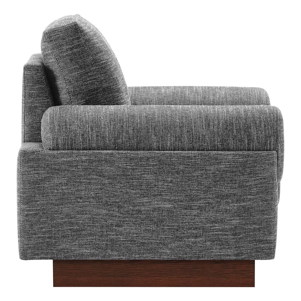Oasis Upholstered Fabric Armchair in Gray by Modway - Image 4