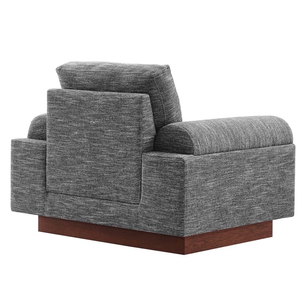 Oasis Upholstered Fabric Armchair in Gray by Modway - Image 5