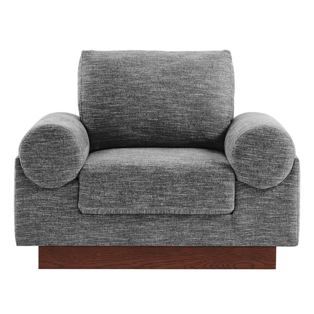 Oasis Upholstered Fabric Armchair in Gray by Modway - Image 6