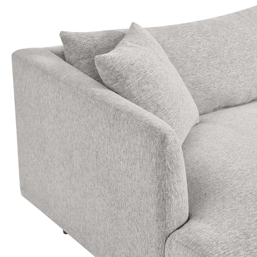 Zoya Down Filled Overstuffed Sofa in Light Gray Fabric by Modway - Image 7