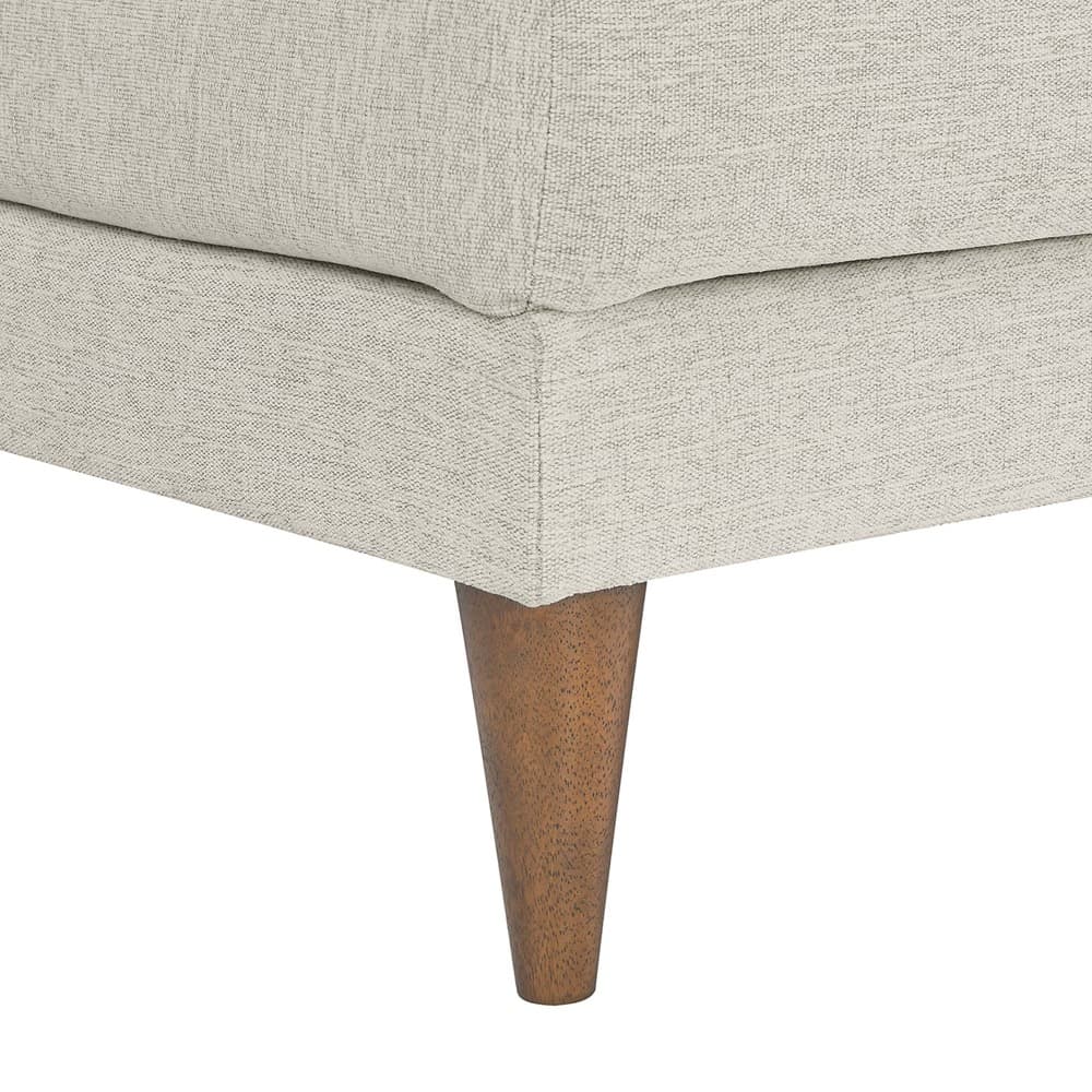 Zoya Down Filled Overstuffed Ottoman in Ivory Fabric by Modway - Image 6
