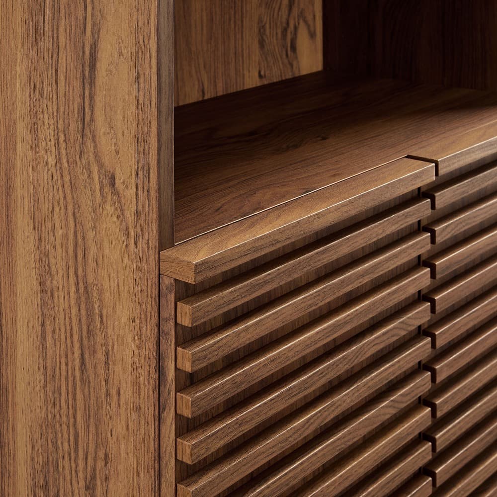 Render Tall Bathroom Storage Cabinet in Walnut by Modway - Image 7