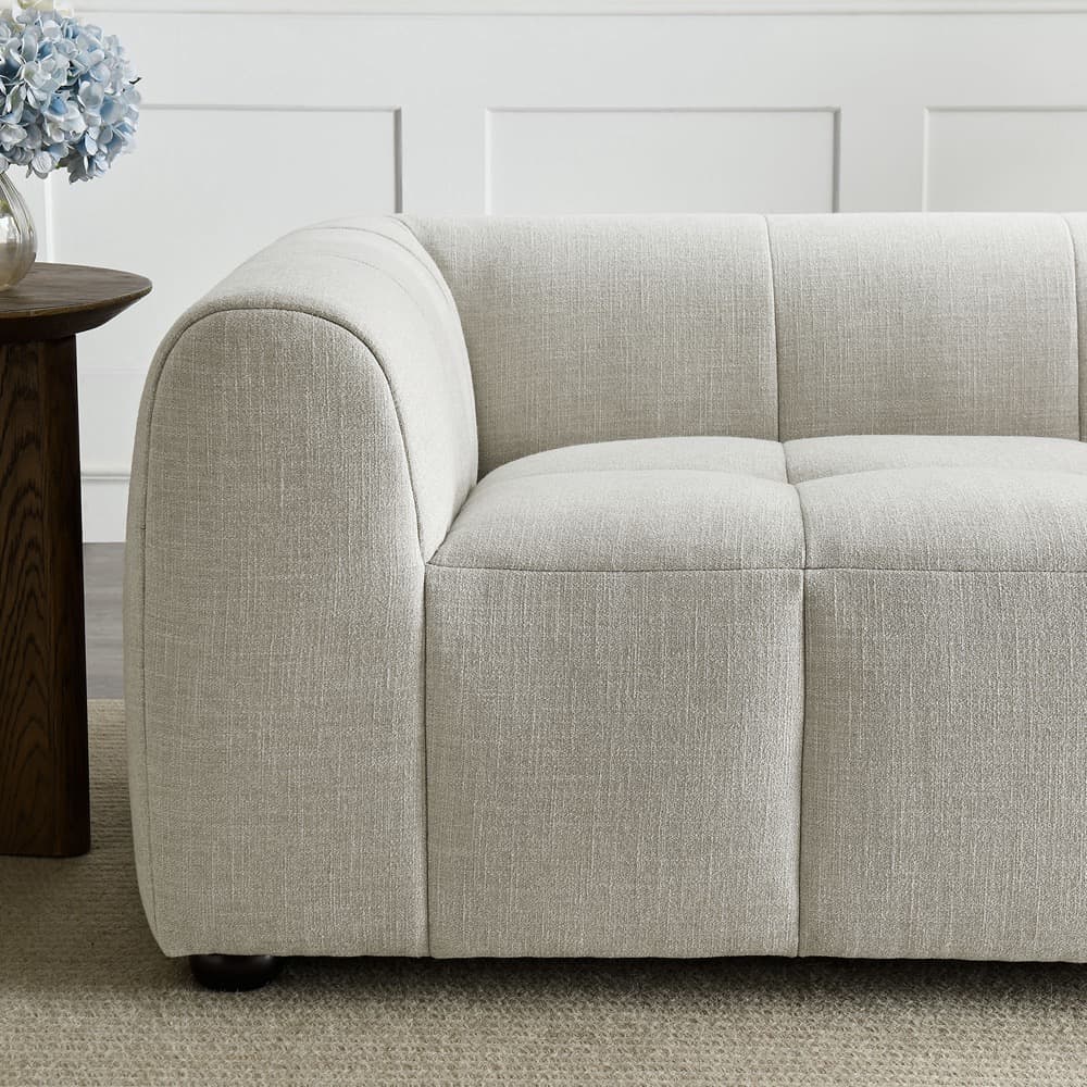 Liana Upholstered Fabric Loveseat in Linen by Modway - Image 9