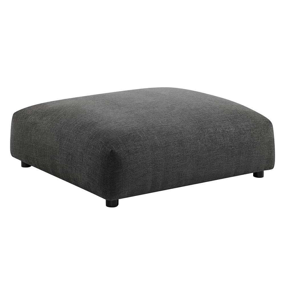 Solace 4-Piece Modular Upholstered Fabric Sectional Sofa in Charcoal by Modway - Image 6