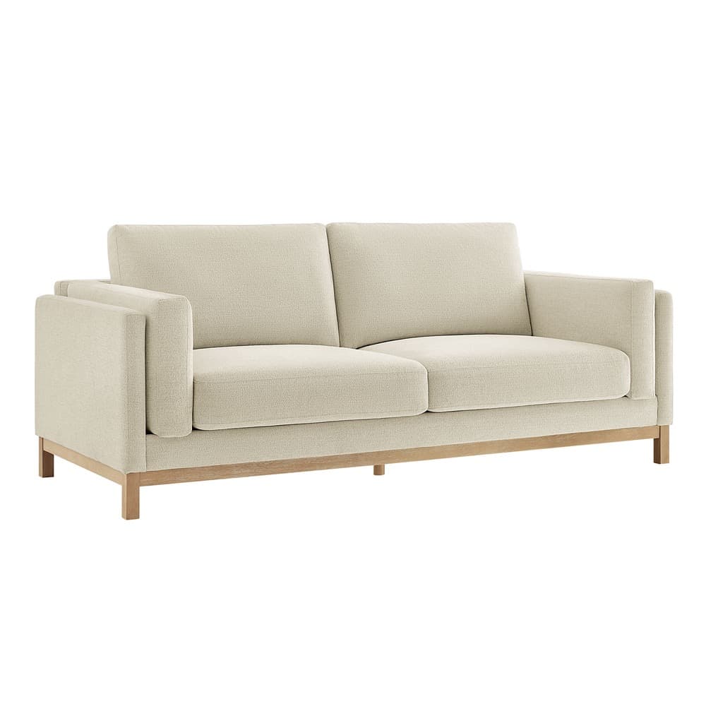 Roscoe 81 inch Fabric Sofa in Ivory by Modway