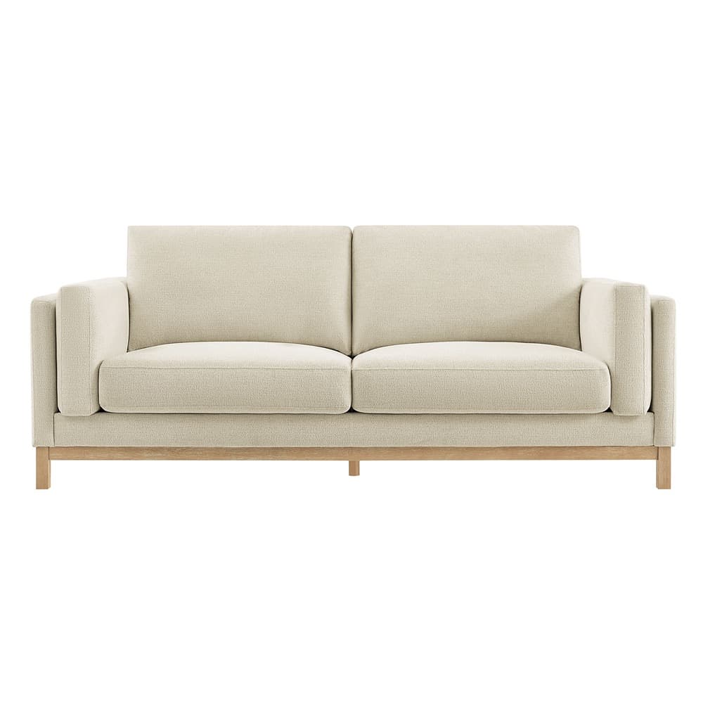 Roscoe 81 inch Fabric Sofa in Ivory by Modway - Image 6