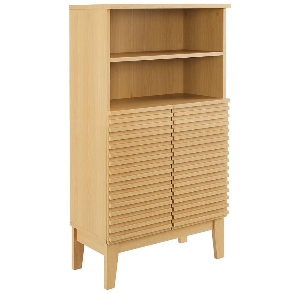 Render Freestanding Bathroom Storage Cabinet in Oak by Modway
