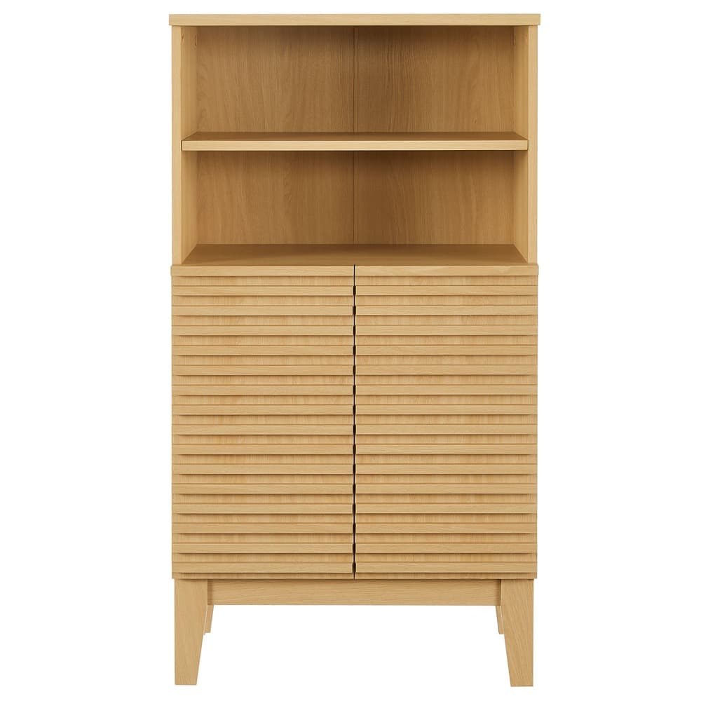 Render Freestanding Bathroom Storage Cabinet in Oak by Modway - Image 5
