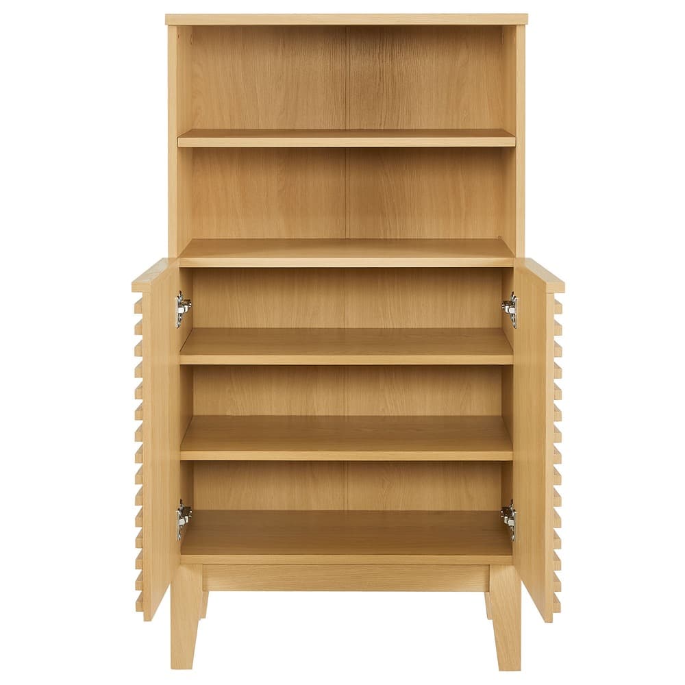Render Freestanding Bathroom Storage Cabinet in Oak by Modway - Image 6