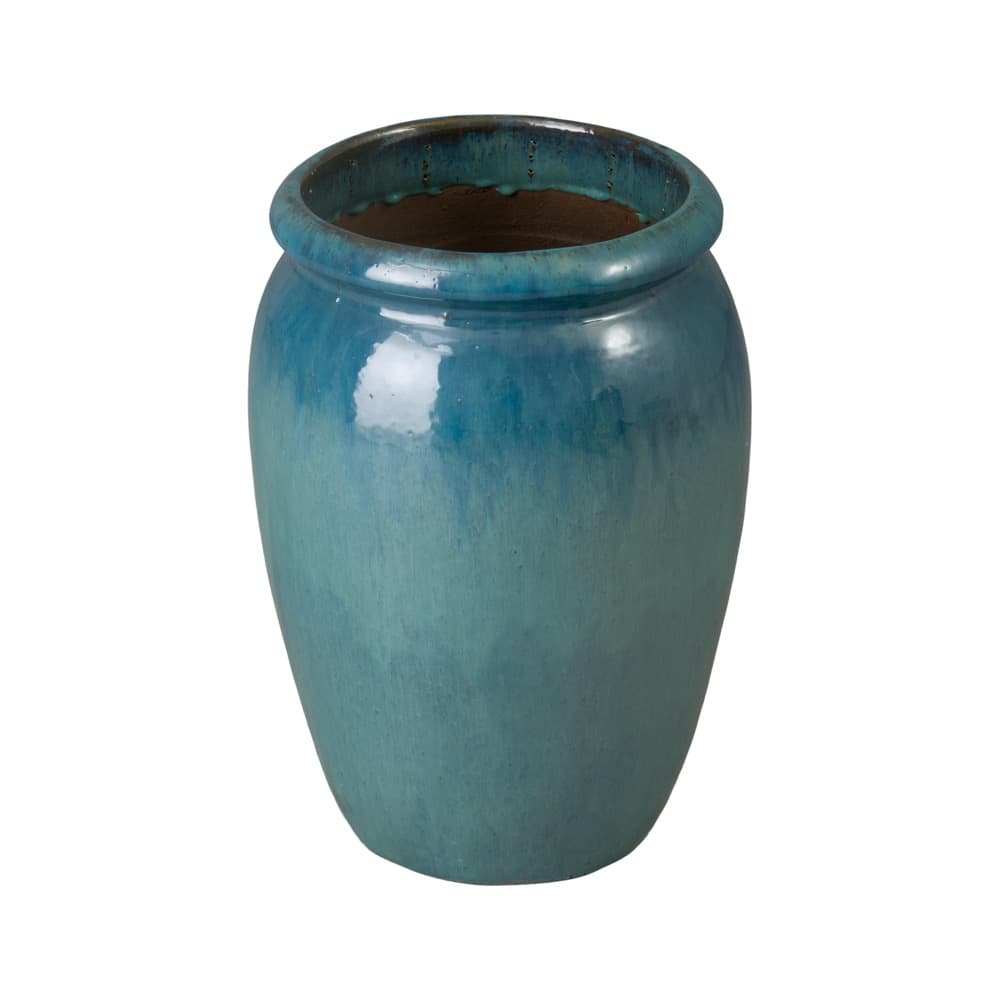 Convex Teal Ceramic Planter by Emissary - Image 5