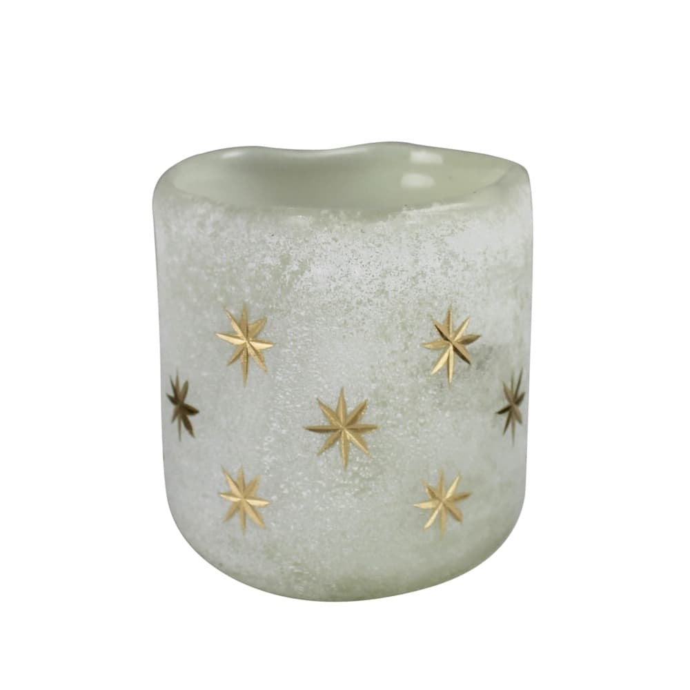 Glass Votive with Star Etching Set of 3 by HomArt - Image 4
