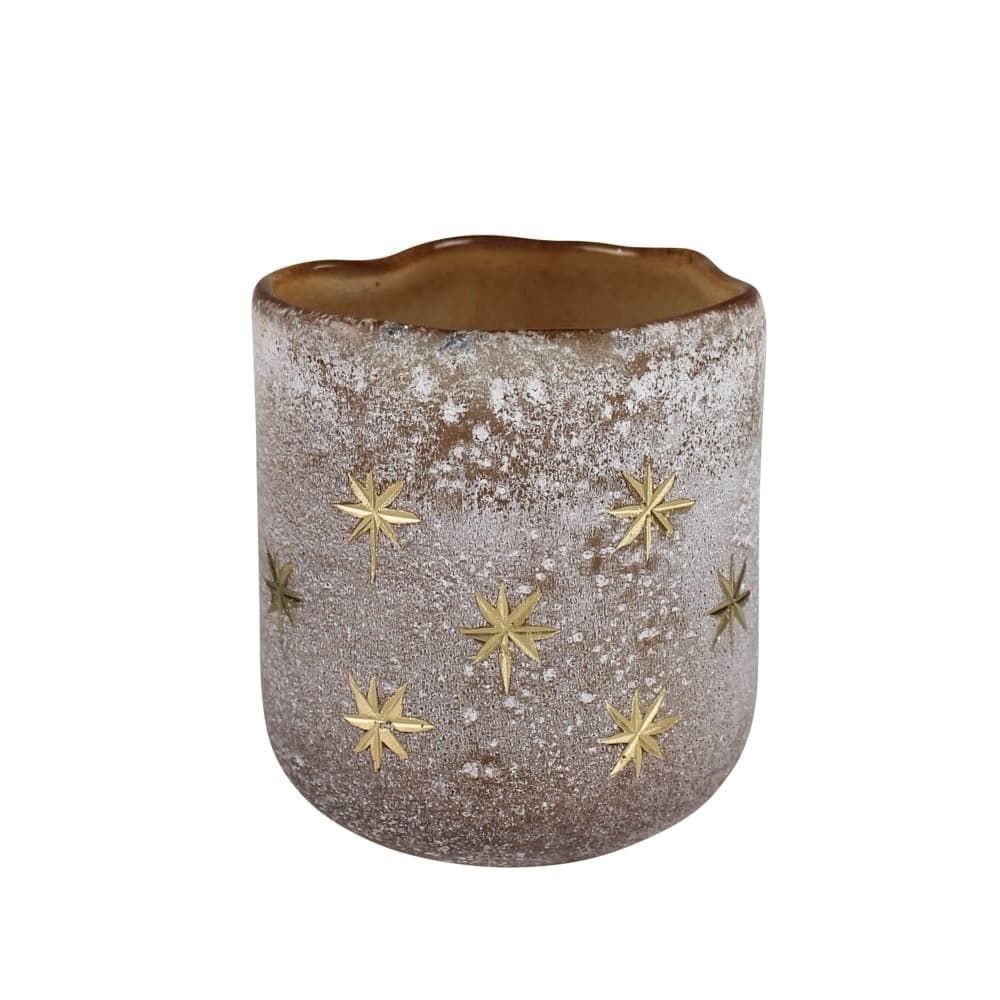 Glass Votive with Star Etching Set of 3 by HomArt - Image 5