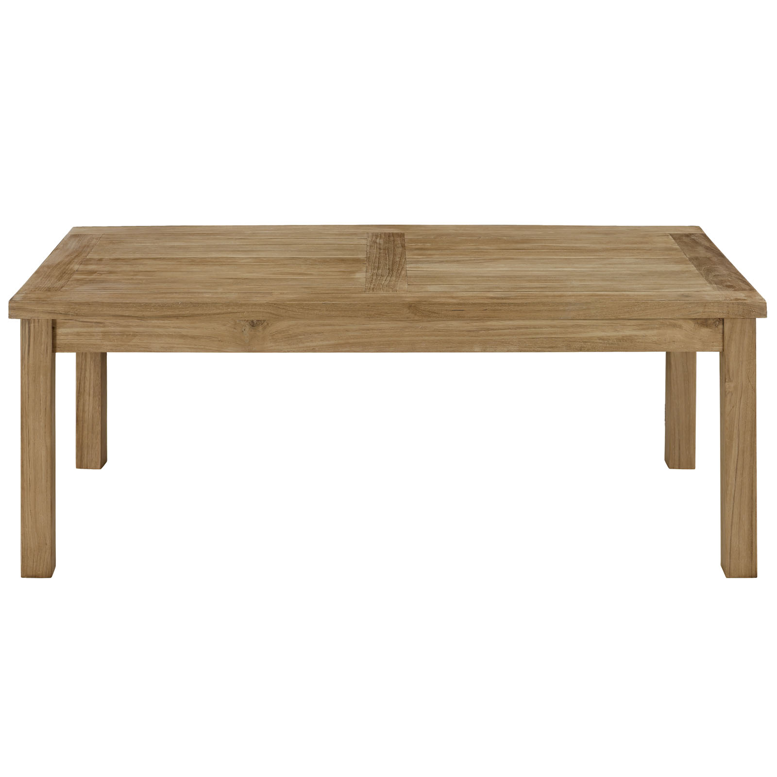 Marina Outdoor Patio Teak Rectangle Coffee Table by Modway - Image 3