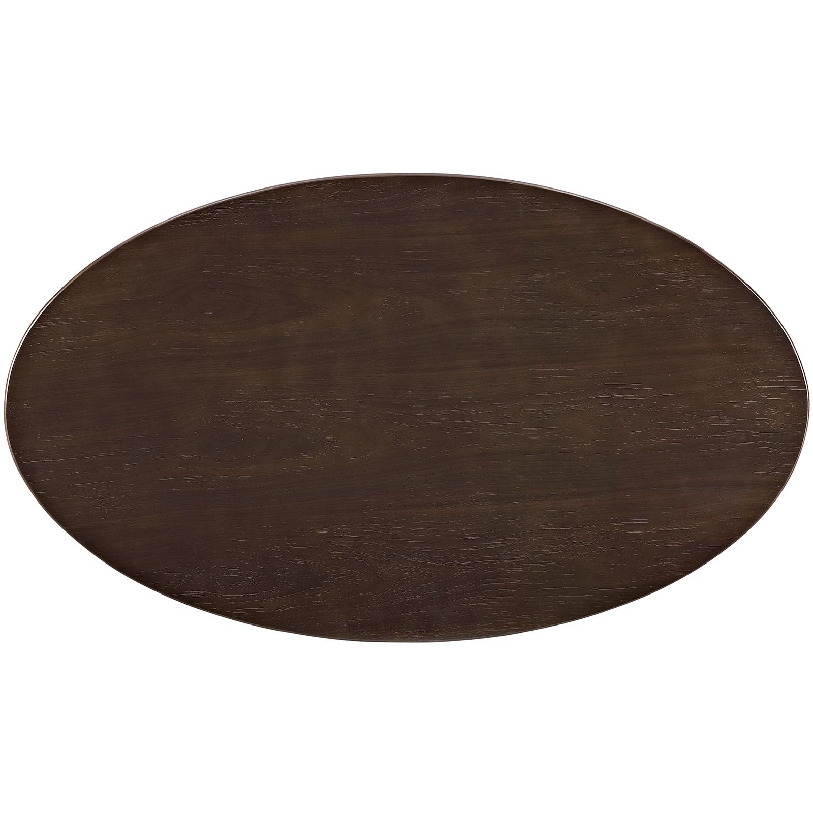 Lippa 48" Oval Shaped Walnut Coffee Table in Walnut by Modway - Image 5