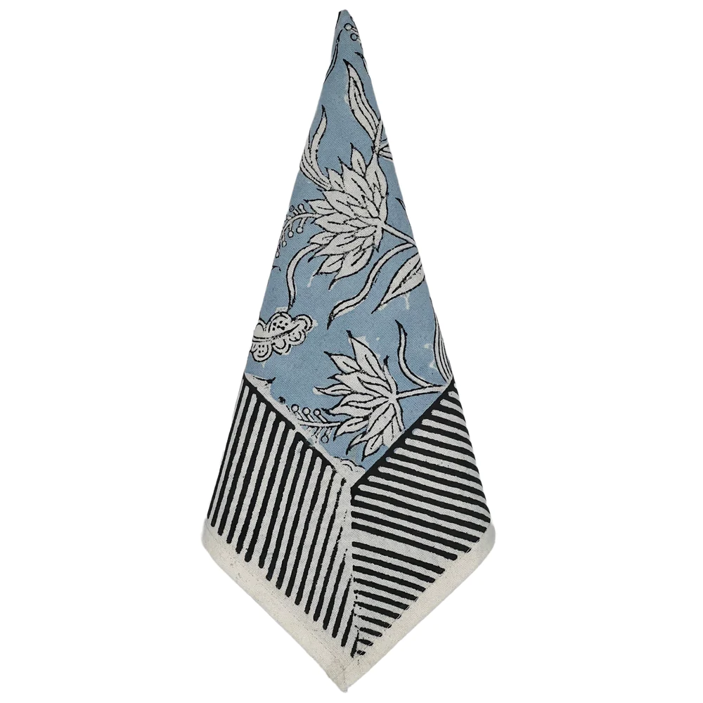 Cabana Flowers and Feathers Napkin Set of 8 by Abigails - Image 2