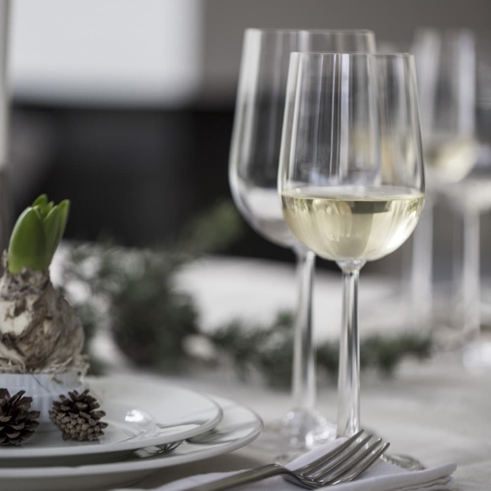 GC White Wine Glass Design Erik Bagger Clear 2 Pcs H: 8.5" Ø: 3.1" 10.8 oz by Rosendahl - Image 6