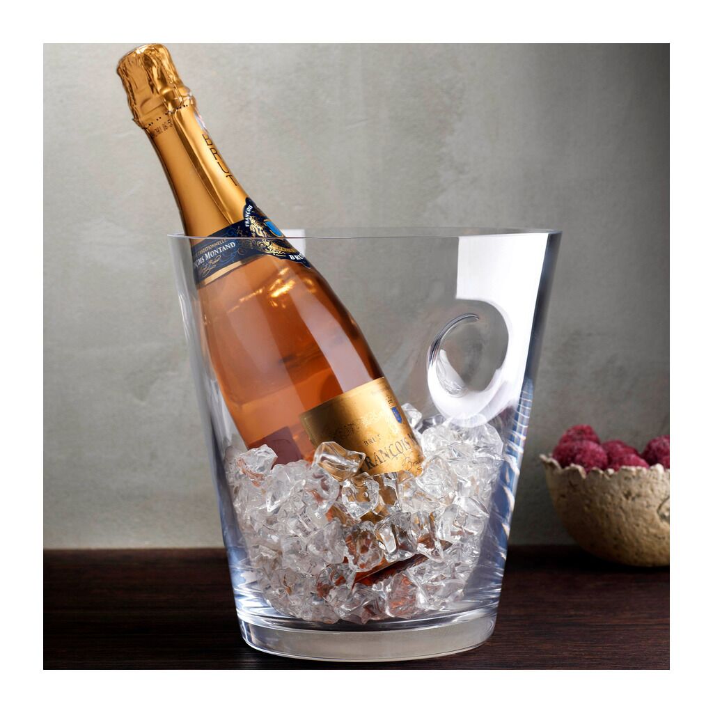Glacier Champagne Cooler by Nude Glass - Image 3