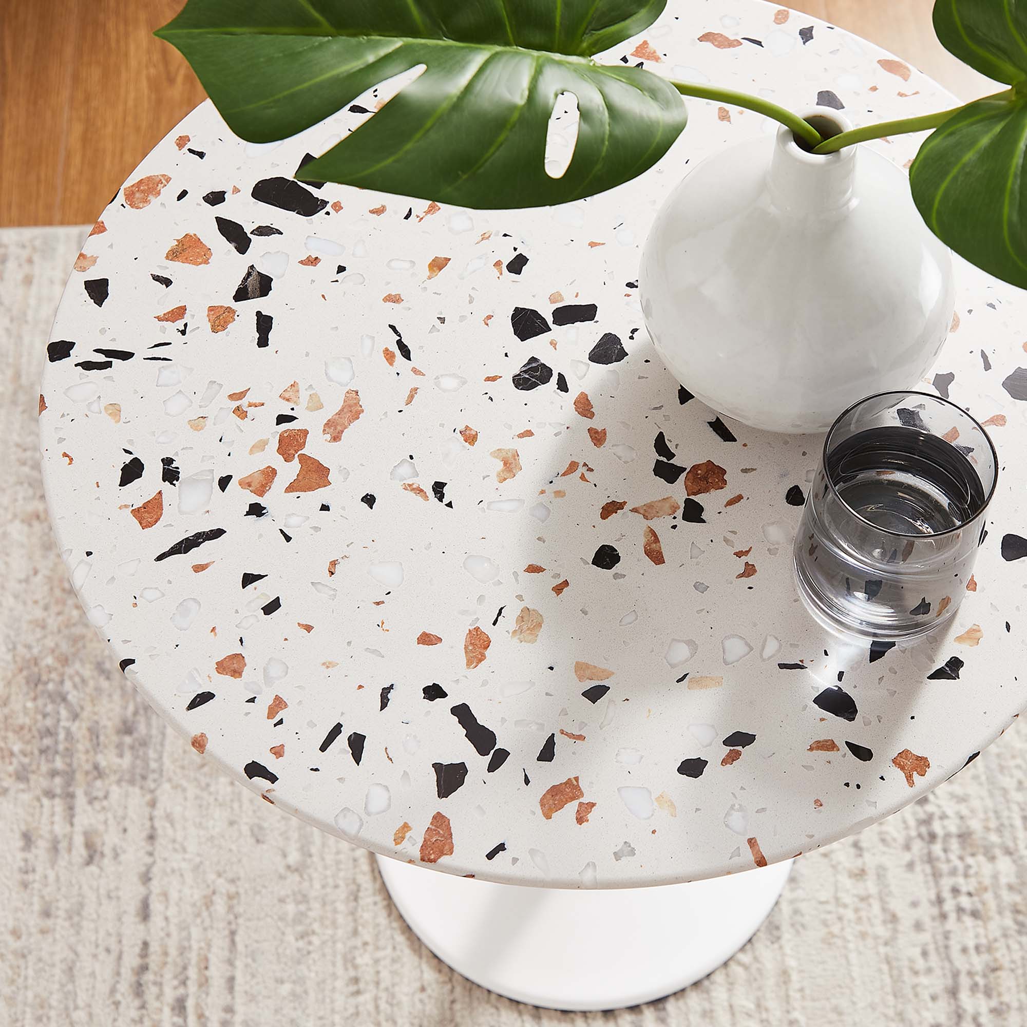 Lippa 20" Round Terrazzo Side Table by Modway - Image 7