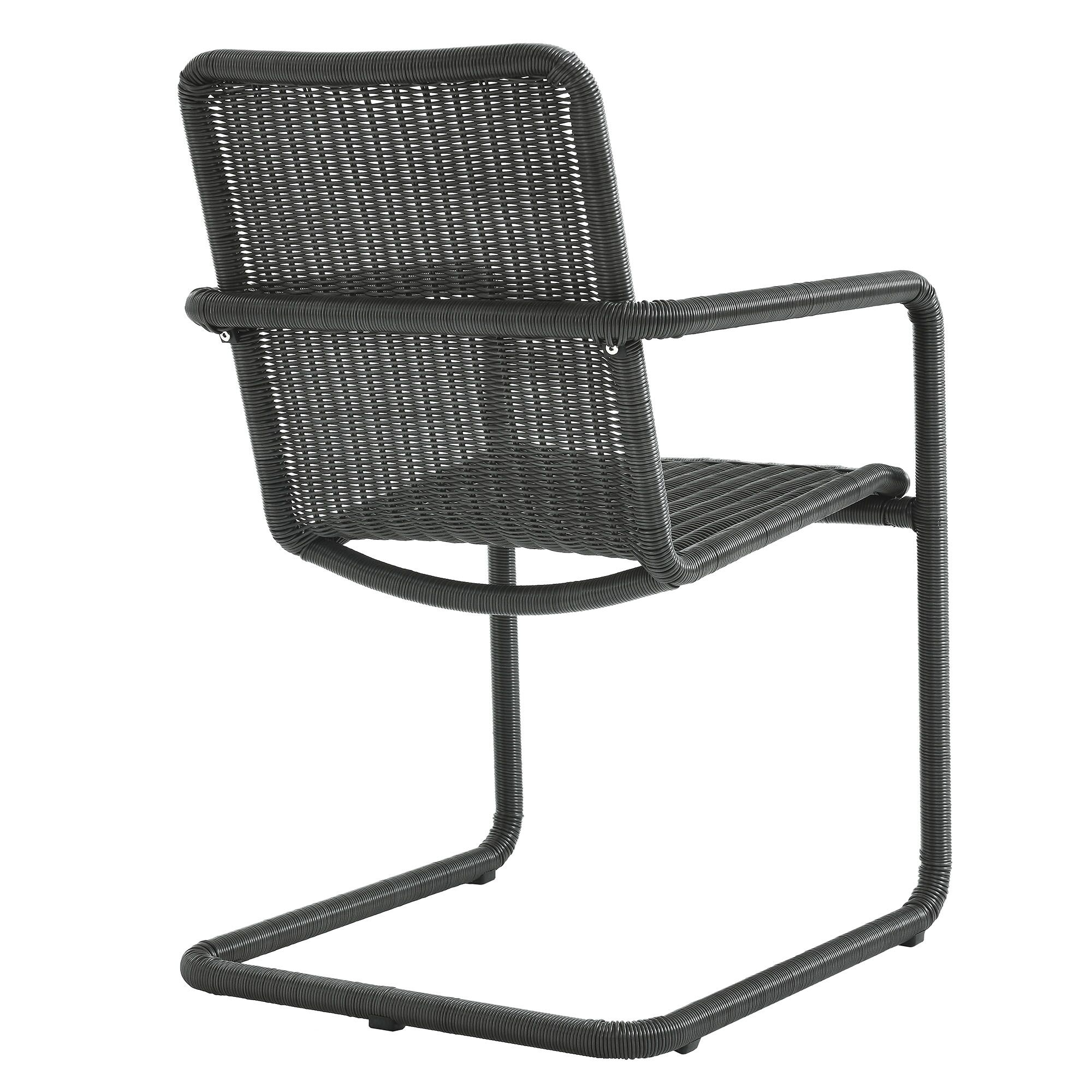 Abacus Outdoor Patio Wicker Dining Chairs Set of 2 by Modway