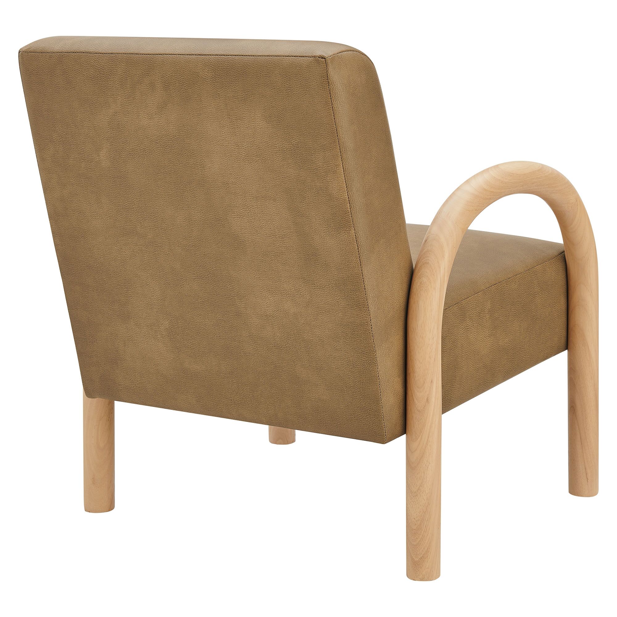 Lunet Faux Leather Upholstered Accent Chair by Modway