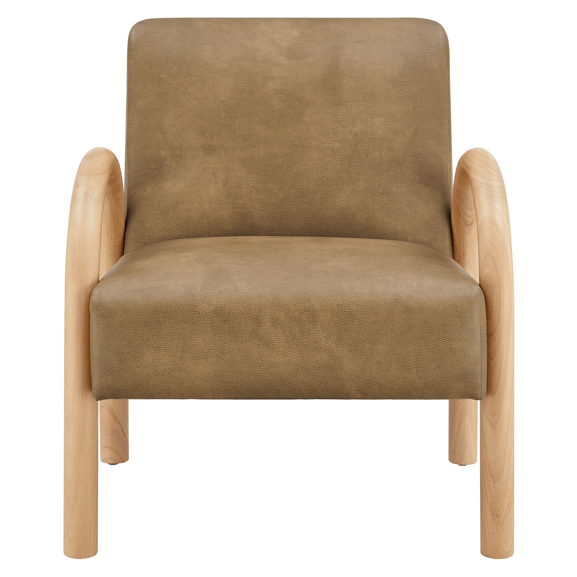 Lunet Faux Leather Upholstered Accent Chair by Modway