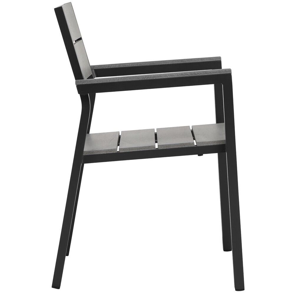 Maine Dining Outdoor Patio Armchair in Brown Gray by Modway - Image 2