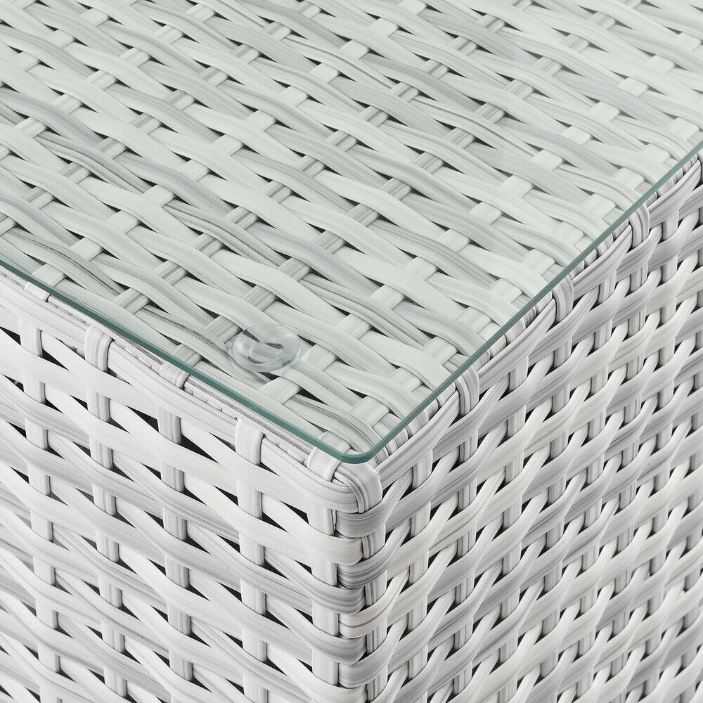 Convene Outdoor Patio Side Table in Light Gray by Modway - Image 3