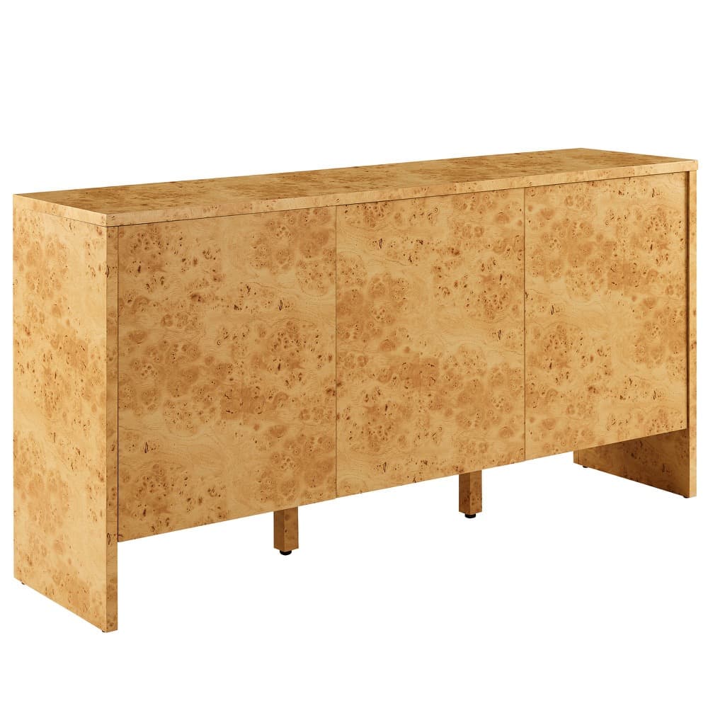 Hudson 60" Burl Wood Sideboard by Modway in Natural by Modway