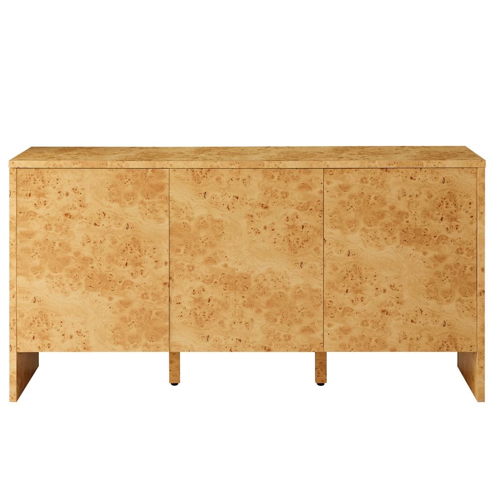 Hudson 60" Burl Wood Sideboard by Modway in Natural by Modway - Image 7