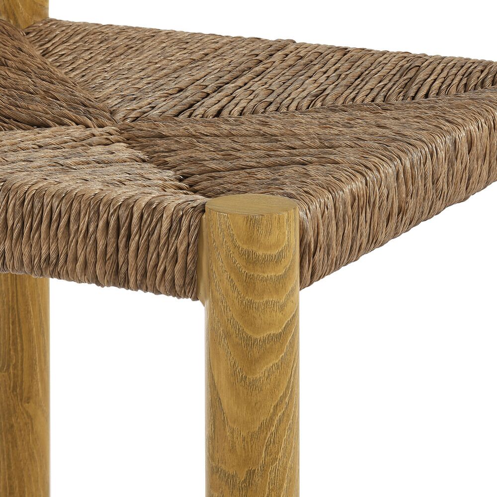 Parkland Outdoor Patio Rattan and Aluminum Bar Stools Set of 2 in Natural by Modway - Image 8