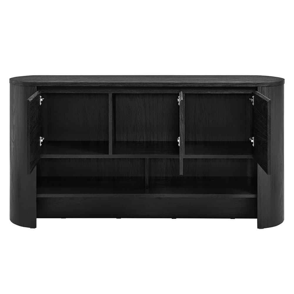 Duval 62 Inch Oval Sideboard by Modway in Black by Modway - Image 6