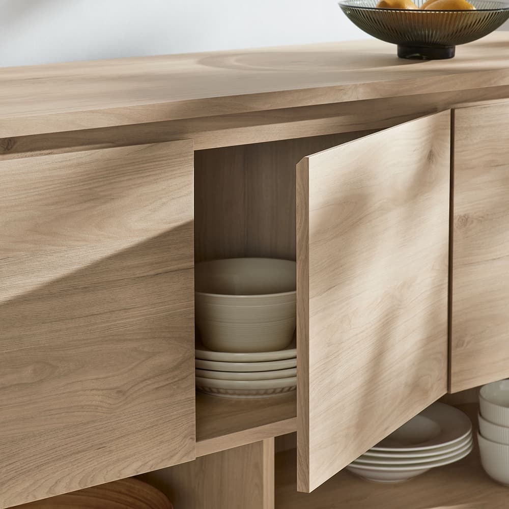 Duval 62 Inch Oval Sideboard by Modway in Light Oak by Modway - Image 10