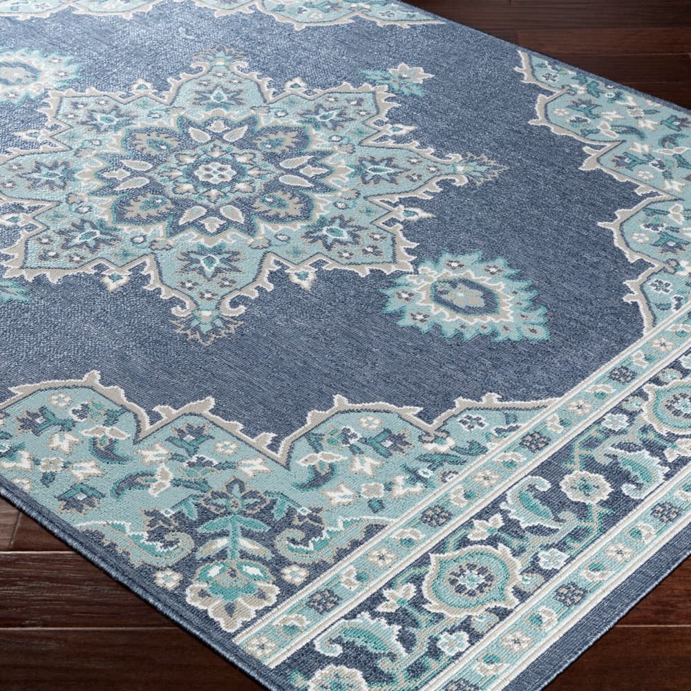 Alfresco Navy Outdoor Rug by Livabliss - Image 3