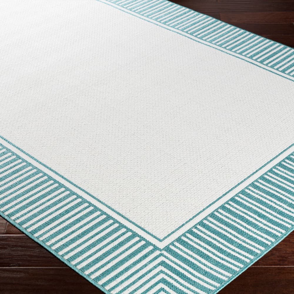 Alfresco Teal Outdoor Rug by Livabliss - Image 3