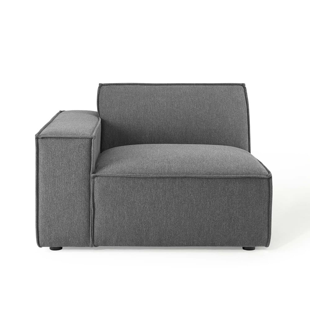 Restore Left-Arm Sectional Sofa Chair in Charcoal by Modway - Image 5